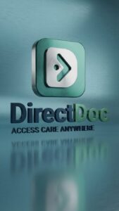 DirectDoc online doctors mobile app interface for booking virtual GP consultations in South Africa