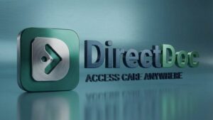 DirectDoc online doctor South Africa brand banner with logo and Access Care Anywhere tagline